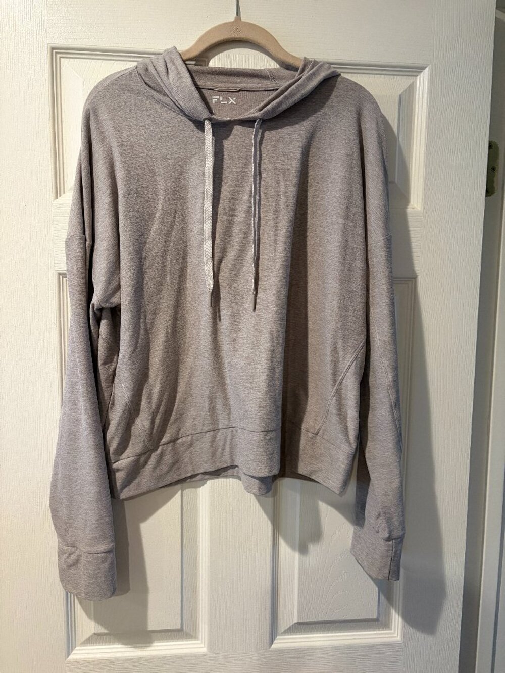 FLX Women's Lightweight Hoodie - Gray Large